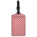 Red Canadian Maple Leaf Pattern Print Luggage Tag