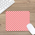 Red Canadian Maple Leaf Pattern Print Mouse Pad
