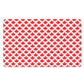 Red Canadian Maple Leaf Pattern Print Polyester Doormat
