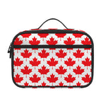 Red Canadian Maple Leaf Pattern Print Portable Lunch Bag