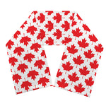 Red Canadian Maple Leaf Pattern Print Scarf