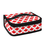 Red Canadian Maple Leaf Pattern Print Small Lunch Bag