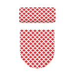 Red Canadian Maple Leaf Pattern Print Toilet Lid And Tank Cover Set