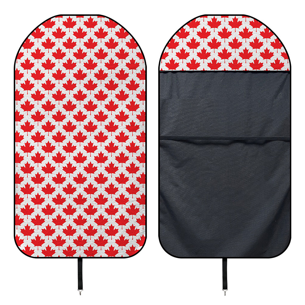 Red Canadian Maple Leaf Pattern Print Waterproof Car Seat Cover