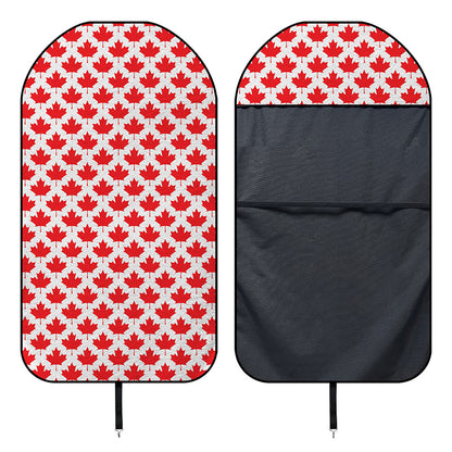 Red Canadian Maple Leaf Pattern Print Waterproof Car Seat Cover