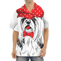 Red Cap Yorkshire Terrier Print Aloha Shirt