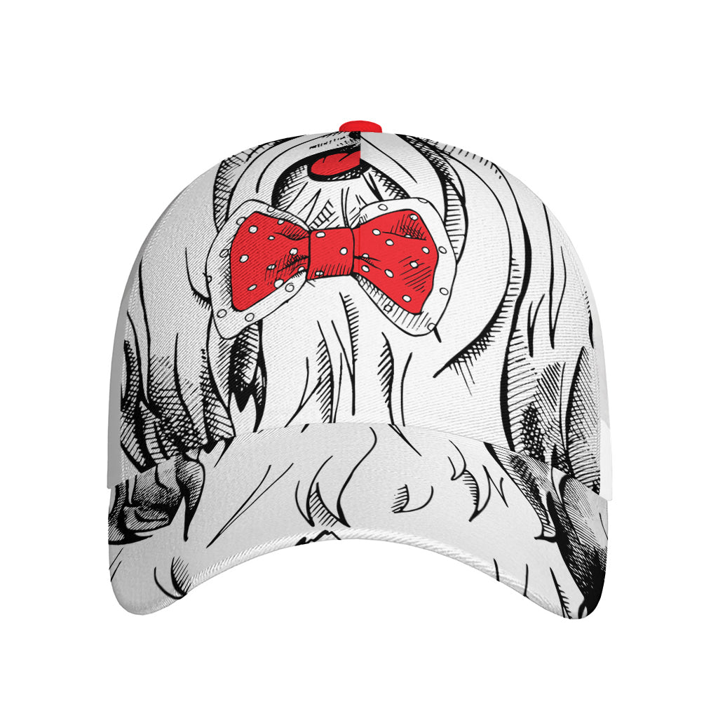 Red Cap Yorkshire Terrier Print Baseball Cap