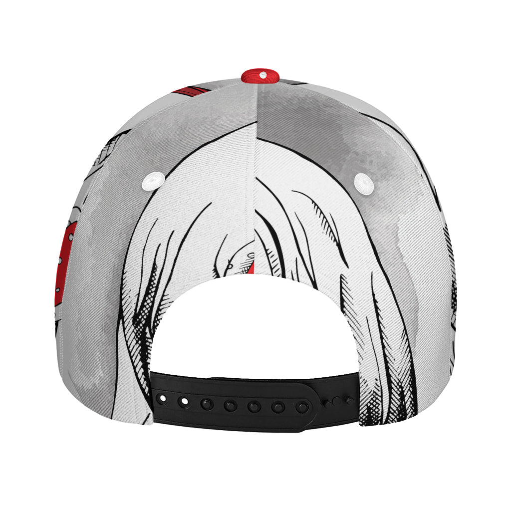 Red Cap Yorkshire Terrier Print Baseball Cap