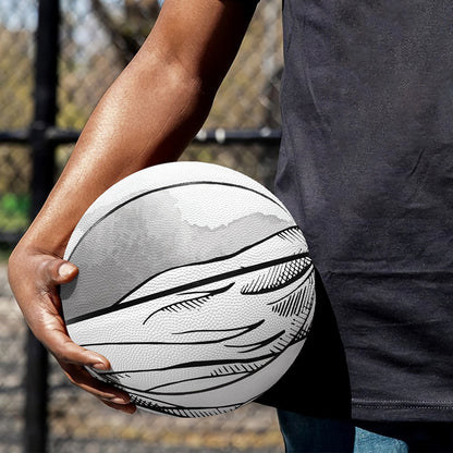 Red Cap Yorkshire Terrier Print Basketball