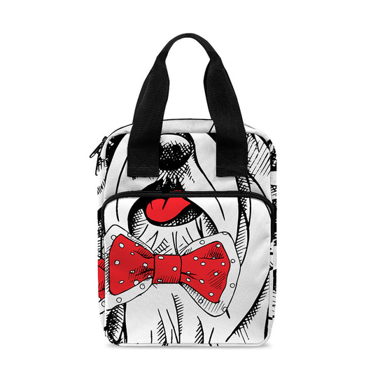 Red Cap Yorkshire Terrier Print Bible Tote Bag