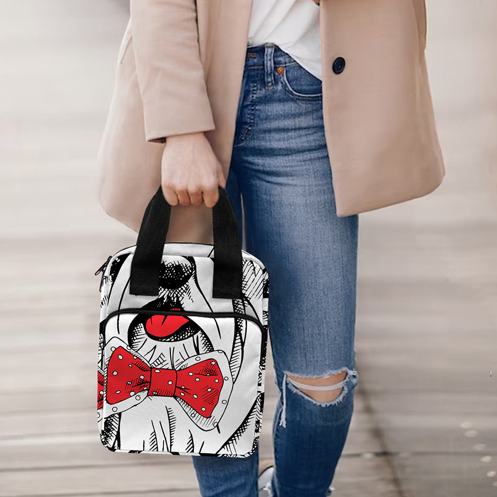 Red Cap Yorkshire Terrier Print Bible Tote Bag