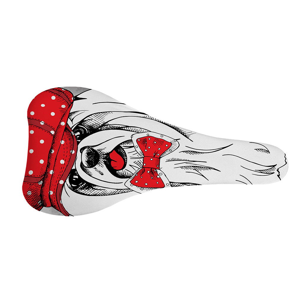 Red Cap Yorkshire Terrier Print Bicycle Seat Cover