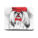 Red Cap Yorkshire Terrier Print Bifold Wallet