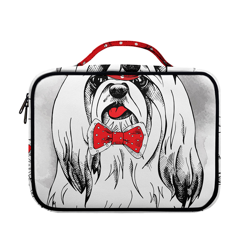 Red Cap Yorkshire Terrier Print Briefcase Bible Bag