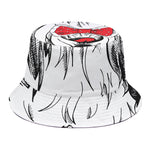 Red Cap Yorkshire Terrier Print Bucket Hat