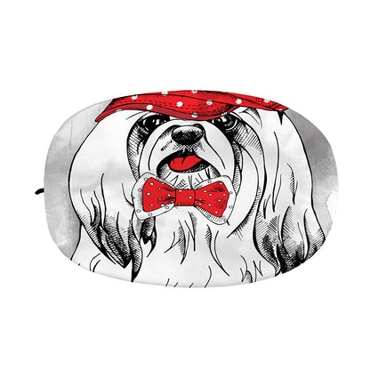Red Cap Yorkshire Terrier Print Car Side Mirror Covers