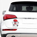 Red Cap Yorkshire Terrier Print Car Sticker