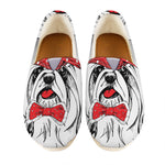 Red Cap Yorkshire Terrier Print Casual Shoes