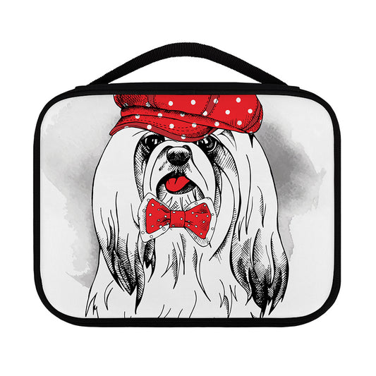 Red Cap Yorkshire Terrier Print Classic Bible Case