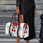 Red Cap Yorkshire Terrier Print Duffle Bag