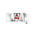 Red Cap Yorkshire Terrier Print Extended Mouse Pad