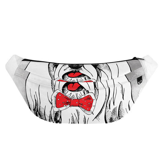 Red Cap Yorkshire Terrier Print Fanny Pack