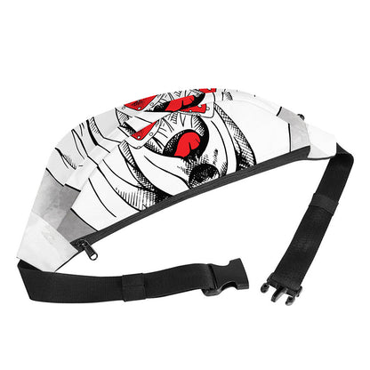 Red Cap Yorkshire Terrier Print Fanny Pack