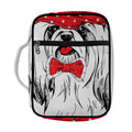 Red Cap Yorkshire Terrier Print Front Pocket Bible Bag
