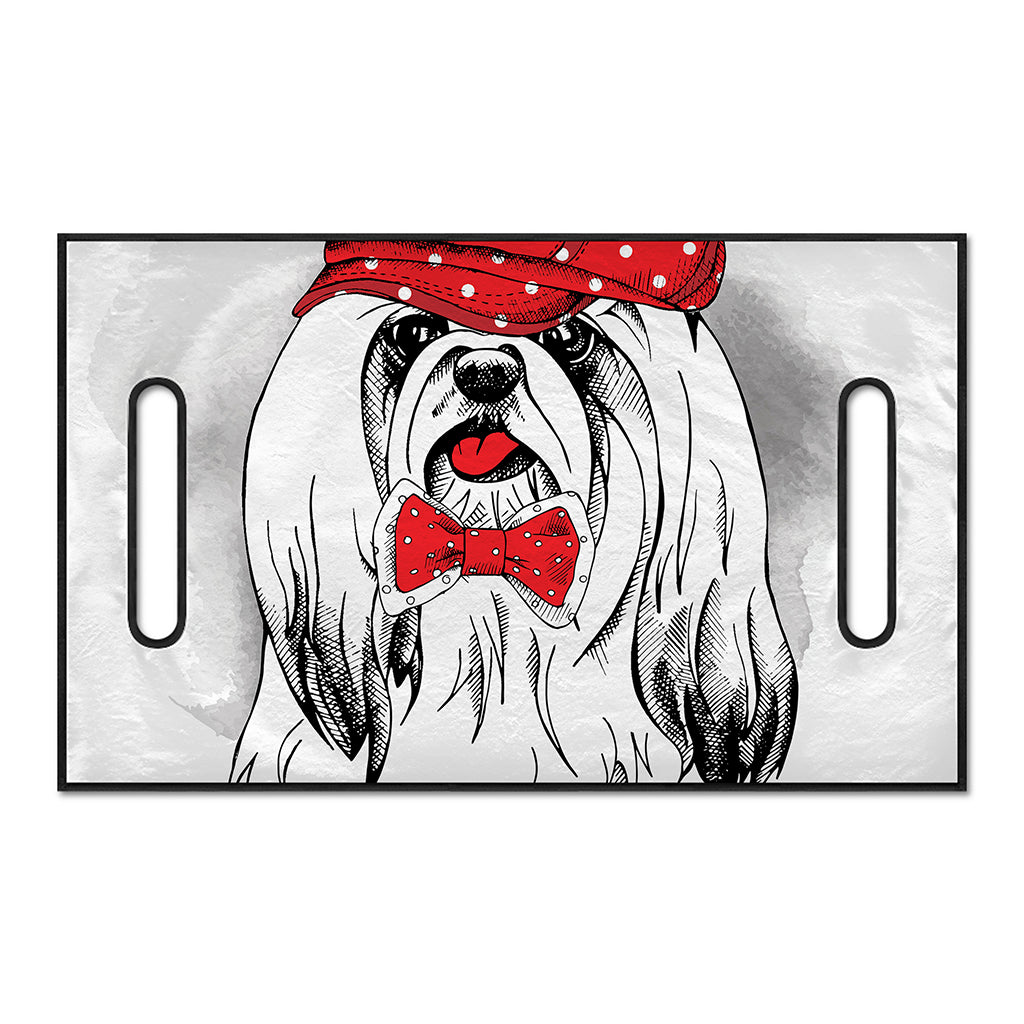 Red Cap Yorkshire Terrier Print Golf Cart Seat Cover