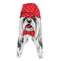 Red Cap Yorkshire Terrier Print Hammer Pants