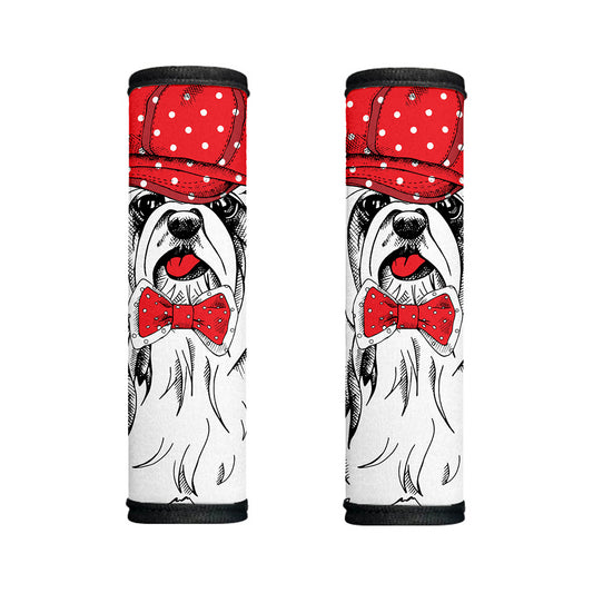 Red Cap Yorkshire Terrier Print Handle Covers
