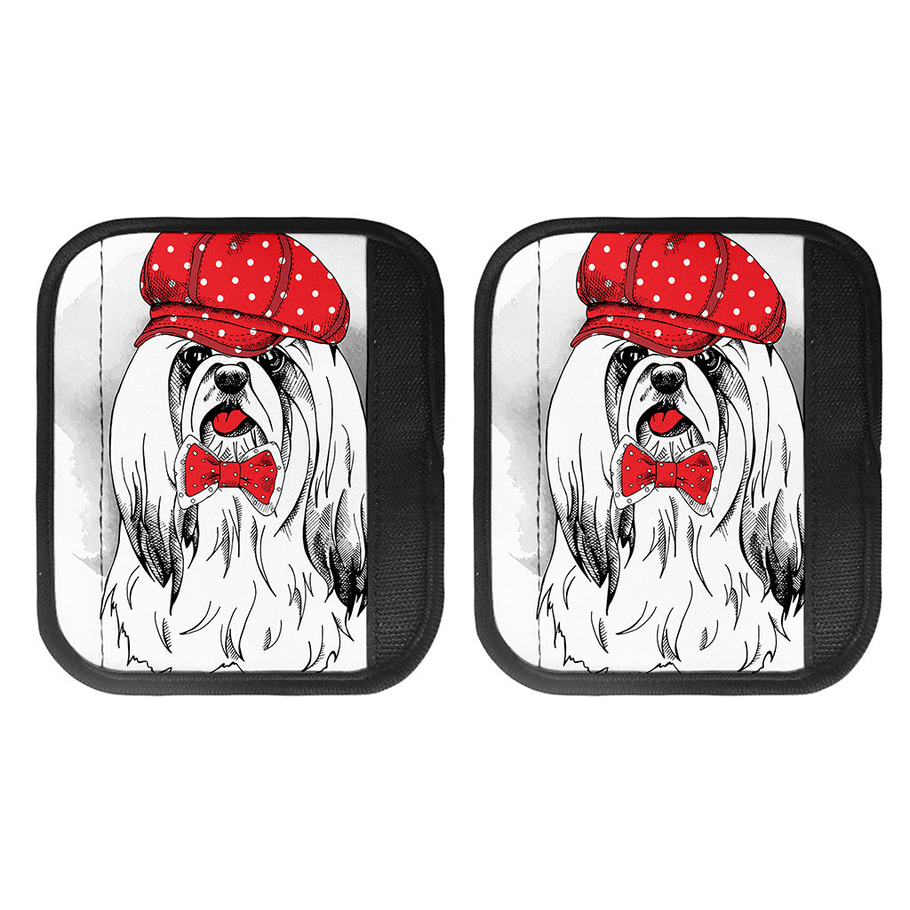 Red Cap Yorkshire Terrier Print Handle Covers
