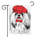 Red Cap Yorkshire Terrier Print House Flag