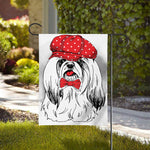 Red Cap Yorkshire Terrier Print House Flag