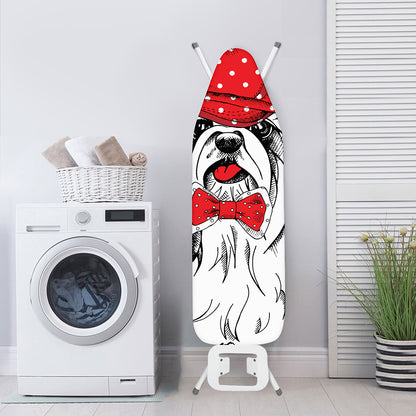 Red Cap Yorkshire Terrier Print Ironing Board Cover