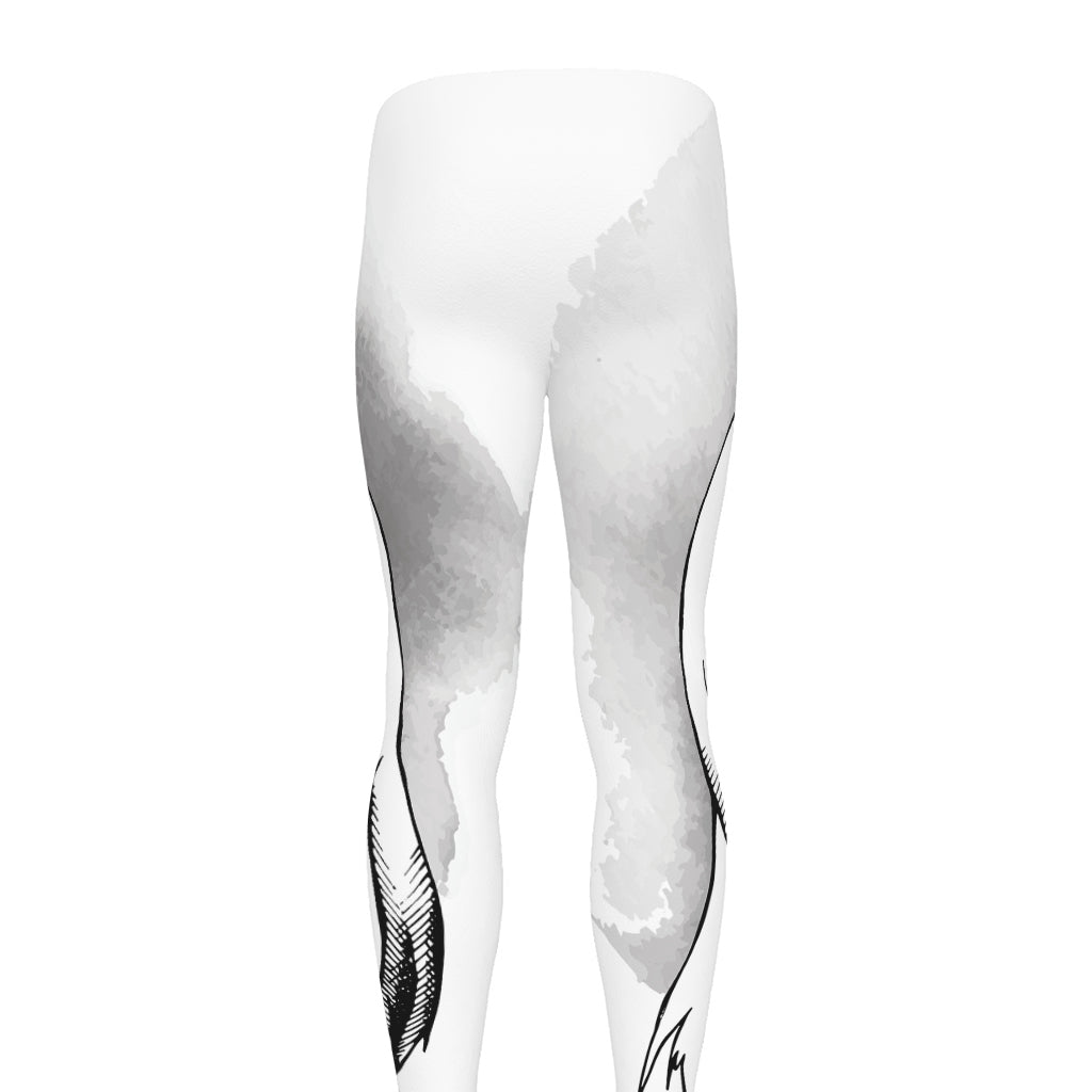 Red Cap Yorkshire Terrier Print Men's leggings