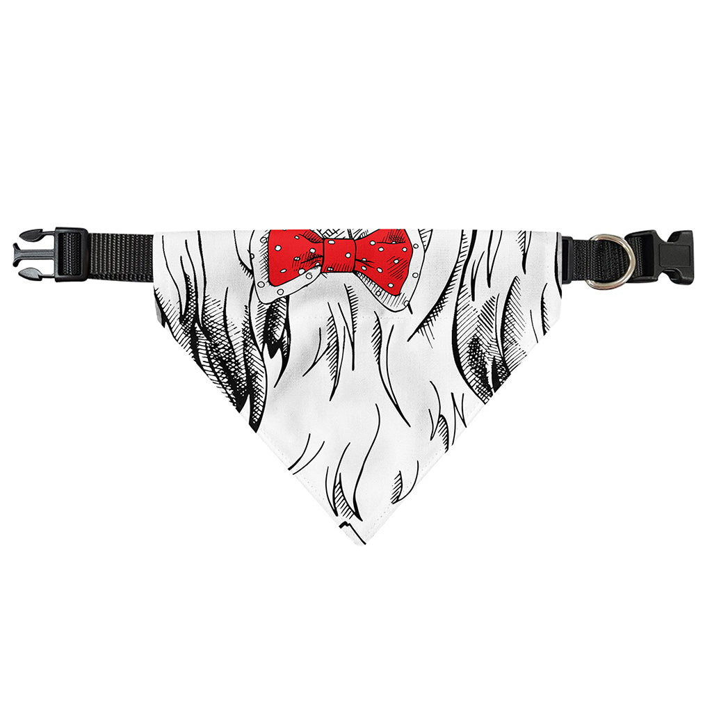 Red Cap Yorkshire Terrier Print Over The Collar Dog Bandana