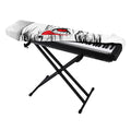 Red Cap Yorkshire Terrier Print Piano Keyboard Cover