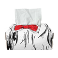 Red Cap Yorkshire Terrier Print Rectangle Tissue Box Cover