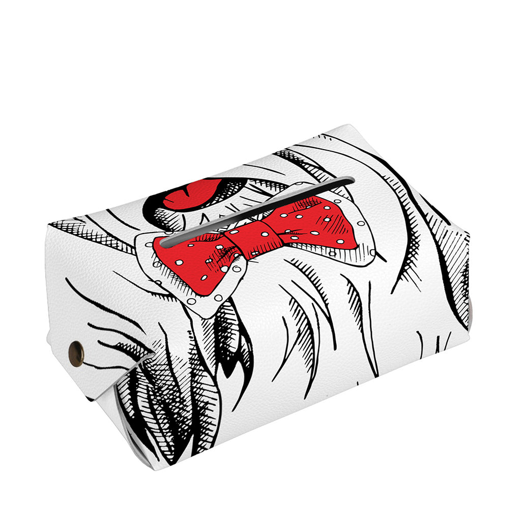 Red Cap Yorkshire Terrier Print Rectangle Tissue Box Cover