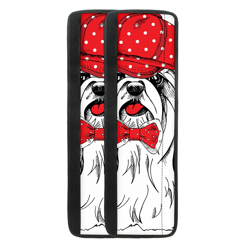 Red Cap Yorkshire Terrier Print Refrigerator Handle Covers