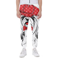 Red Cap Yorkshire Terrier Print Joggers