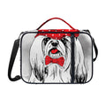 Red Cap Yorkshire Terrier Print Shoulder Strap Bible Bag