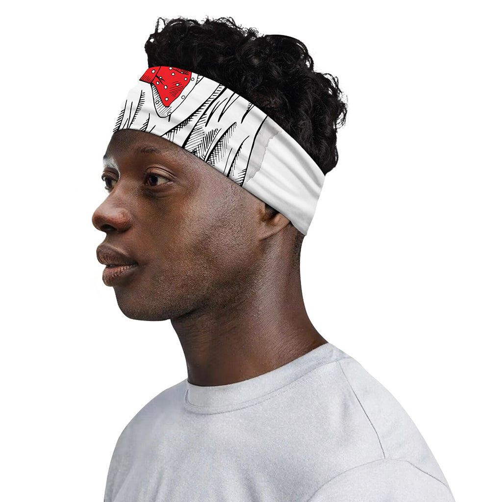 Red Cap Yorkshire Terrier Print Sports Headband