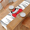 Red Cap Yorkshire Terrier Print Table Runner