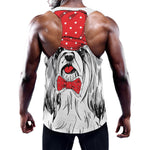 Red Cap Yorkshire Terrier Print Training Tank Top