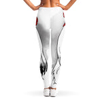 Red Cap Yorkshire Terrier Print Women's Leggings