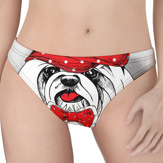 Red Cap Yorkshire Terrier Print Women's Thong