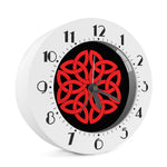 Red Celtic Knot Print Alarm Clock
