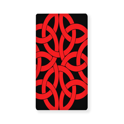 Red Celtic Knot Print Baby Crib Sheet